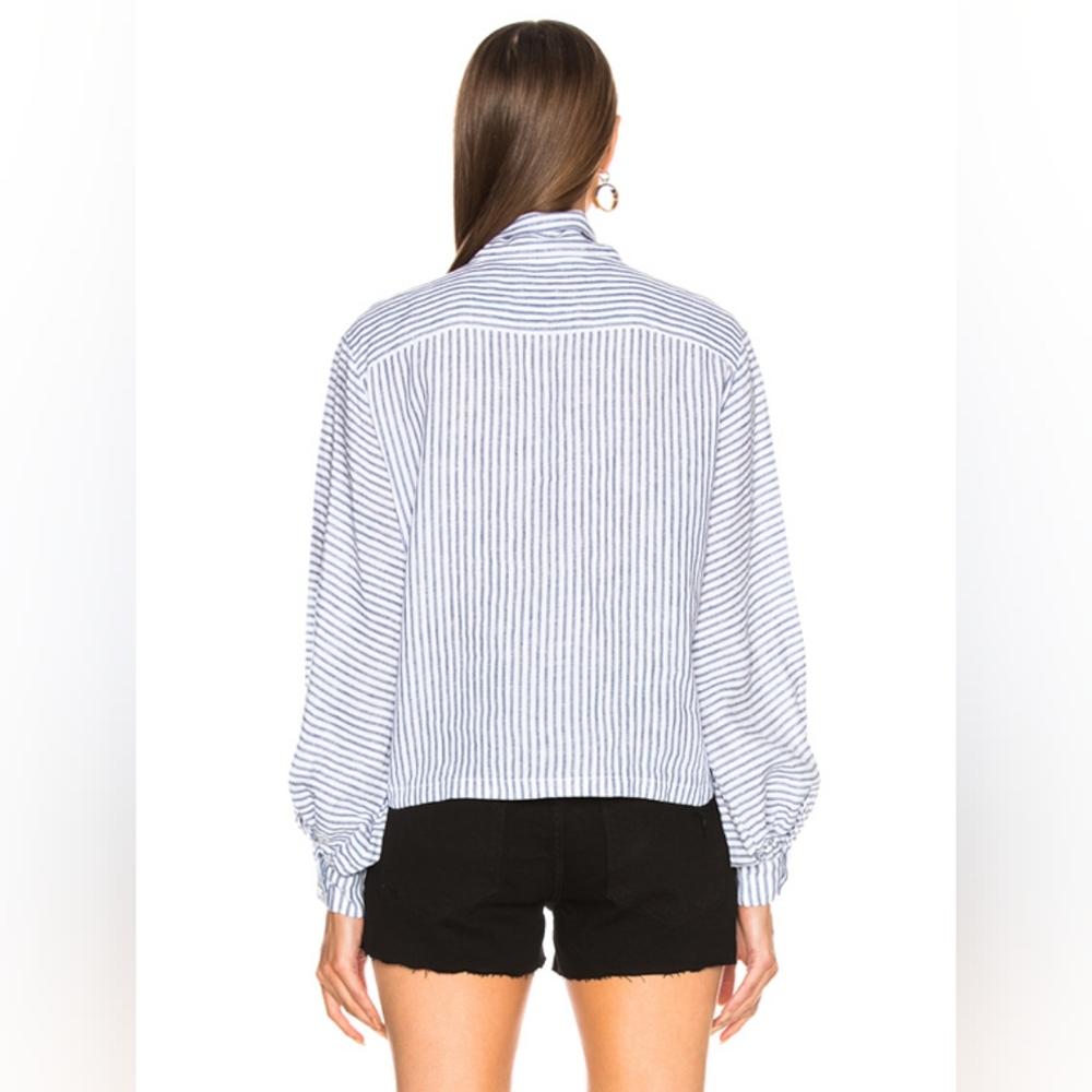 Frame Striped Linen Top - Picture 5 of 9